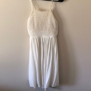 White flowy summer dress